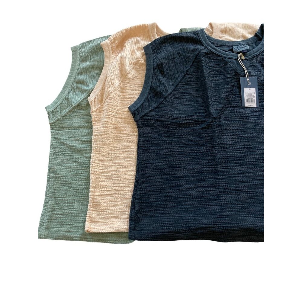 NWT Universal Thread Goods Co Tank Top Green Cotton Plus Varies